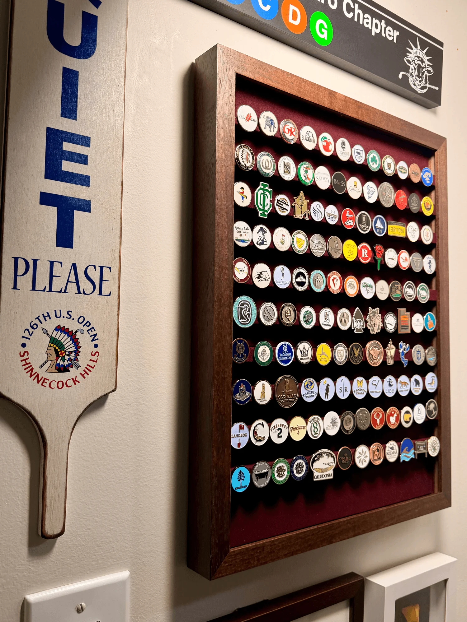 Wall-mounted Apex Marker Display in residential interior