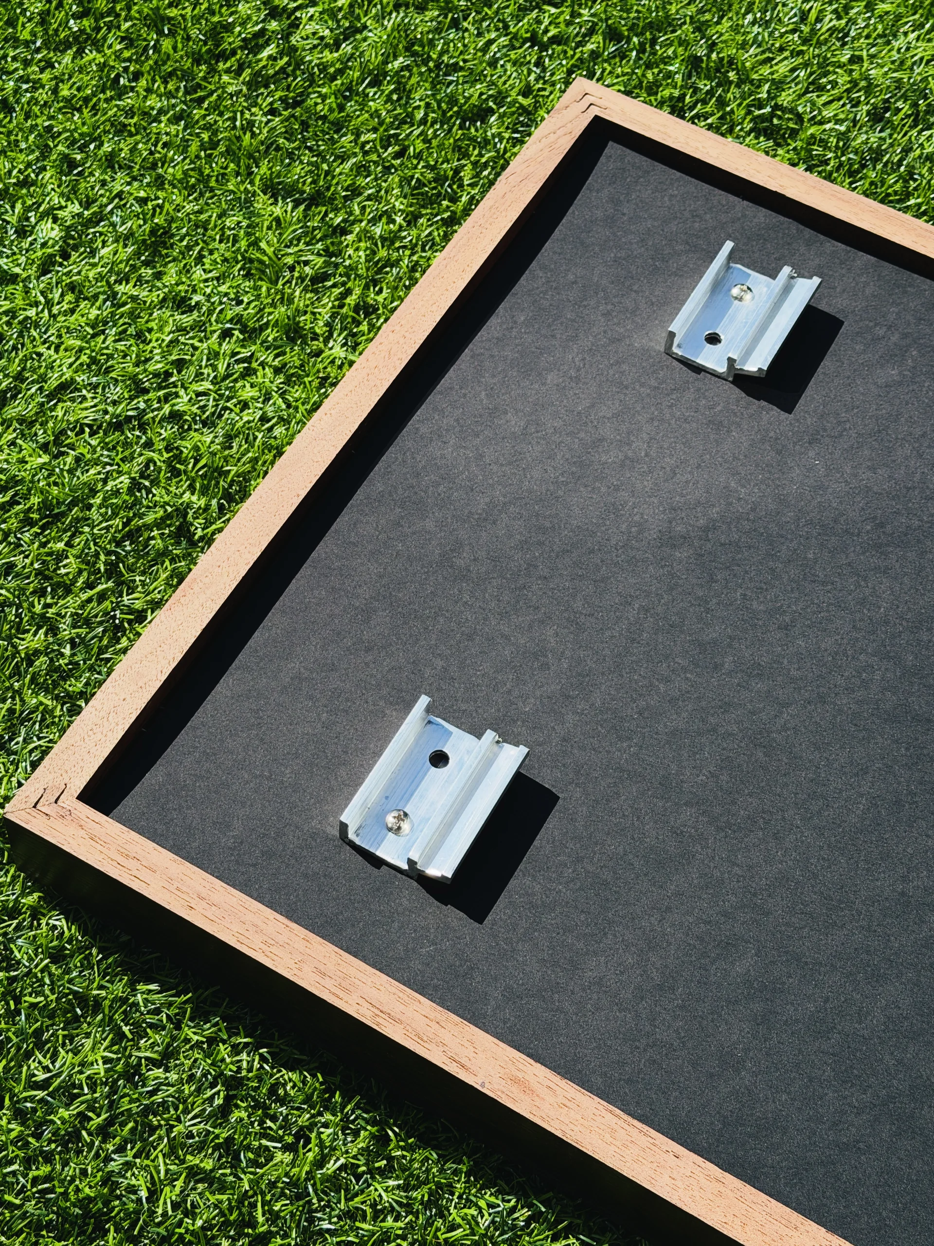 Custom French Cleat wall mounting system detail